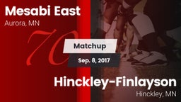 Matchup: Mesabi East vs. Hinckley-Finlayson  2017