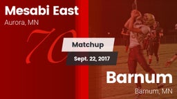 Matchup: Mesabi East vs. Barnum  2017