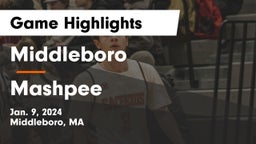 Middleboro  vs Mashpee  Game Highlights - Jan. 9, 2024