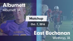 Matchup: Alburnett vs. East Buchanan  2016