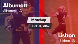 Matchup: Alburnett vs. Lisbon  2016