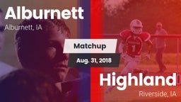 Matchup: Alburnett vs. Highland  2018