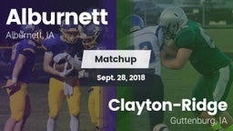 Matchup: Alburnett vs. Clayton-Ridge  2018