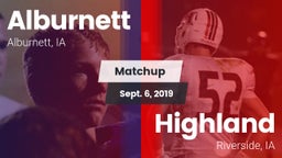 Matchup: Alburnett vs. Highland  2019