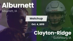 Matchup: Alburnett vs. Clayton-Ridge  2019