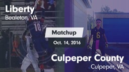 Matchup: Liberty vs. Culpeper County  2016
