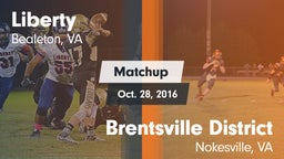 Matchup: Liberty vs. Brentsville District  2016