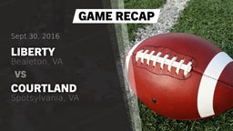 Recap: Liberty  vs. Courtland  2016