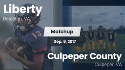 Matchup: Liberty vs. Culpeper County  2017
