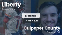 Matchup: Liberty vs. Culpeper County  2018