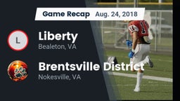 Recap: Liberty  vs. Brentsville District  2018