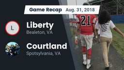 Recap: Liberty  vs. Courtland  2018