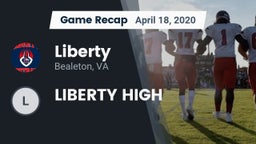 Recap: Liberty  vs. LIBERTY HIGH 2020