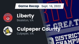 Recap: Liberty  vs. Culpeper County  2022