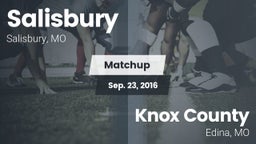 Matchup: Salisbury vs. Knox County  2016