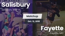 Matchup: Salisbury vs. Fayette  2018
