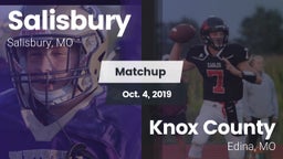 Matchup: Salisbury vs. Knox County  2019