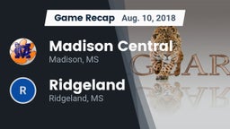 Recap: Madison Central  vs. Ridgeland  2018