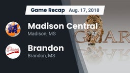Recap: Madison Central  vs. Brandon  2018