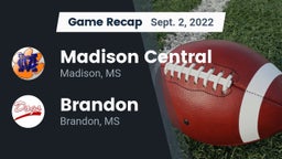 Recap: Madison Central  vs. Brandon  2022