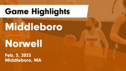 Middleboro  vs Norwell  Game Highlights - Feb. 3, 2023