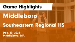 Middleboro  vs Southeastern Regional HS Game Highlights - Dec. 20, 2023
