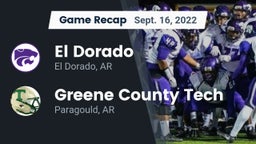 Recap: El Dorado  vs. Greene County Tech  2022