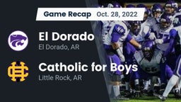 Recap: El Dorado  vs. Catholic  for Boys 2022
