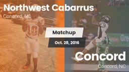 Matchup: Northwest Cabarrus vs. Concord  2016