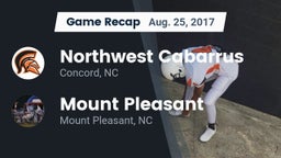 Recap: Northwest Cabarrus  vs. Mount Pleasant  2017
