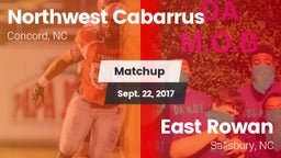 Matchup: Northwest Cabarrus vs. East Rowan  2017