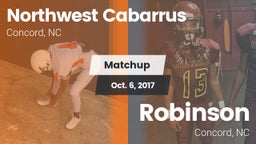 Matchup: Northwest Cabarrus vs. Robinson  2017