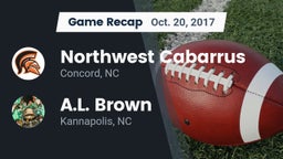 Recap: Northwest Cabarrus  vs. A.L. Brown  2017