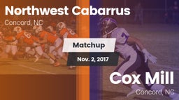 Matchup: Northwest Cabarrus vs. Cox Mill  2017