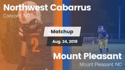 Matchup: Northwest Cabarrus vs. Mount Pleasant  2018