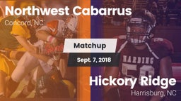 Matchup: Northwest Cabarrus vs. Hickory Ridge  2018