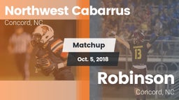 Matchup: Northwest Cabarrus vs. Robinson  2018