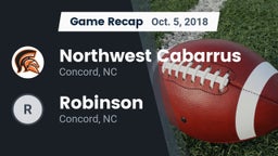 Recap: Northwest Cabarrus  vs. Robinson  2018