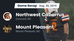 Recap: Northwest Cabarrus  vs. Mount Pleasant  2019