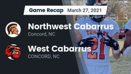 Recap: Northwest Cabarrus  vs. West Cabarrus  2021