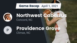 Recap: Northwest Cabarrus  vs. Providence Grove  2021