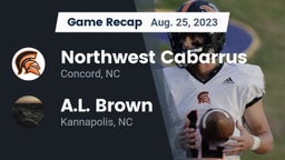 Recap: Northwest Cabarrus  vs. A.L. Brown  2023