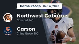 Recap: Northwest Cabarrus  vs. Carson  2023