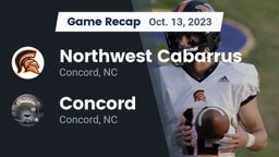 Recap: Northwest Cabarrus  vs. Concord  2023