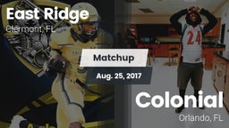 Matchup: East Ridge vs. Colonial  2017