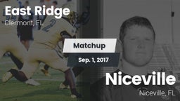 Matchup: East Ridge vs. Niceville  2017