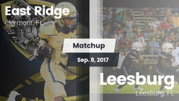 Matchup: East Ridge vs. Leesburg  2017