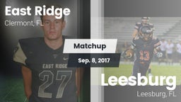 Matchup: East Ridge vs. Leesburg  2017