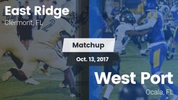Matchup: East Ridge vs. West Port  2017
