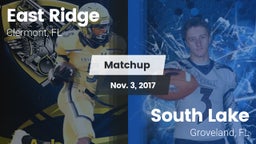 Matchup: East Ridge vs. South Lake  2017